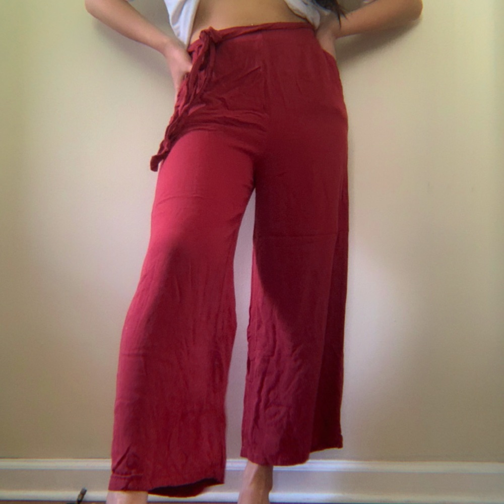 ‼️SOLD‼️Coral red relaxed dress pants
